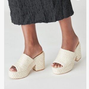 Dolce Vita Woven Platform Sandals